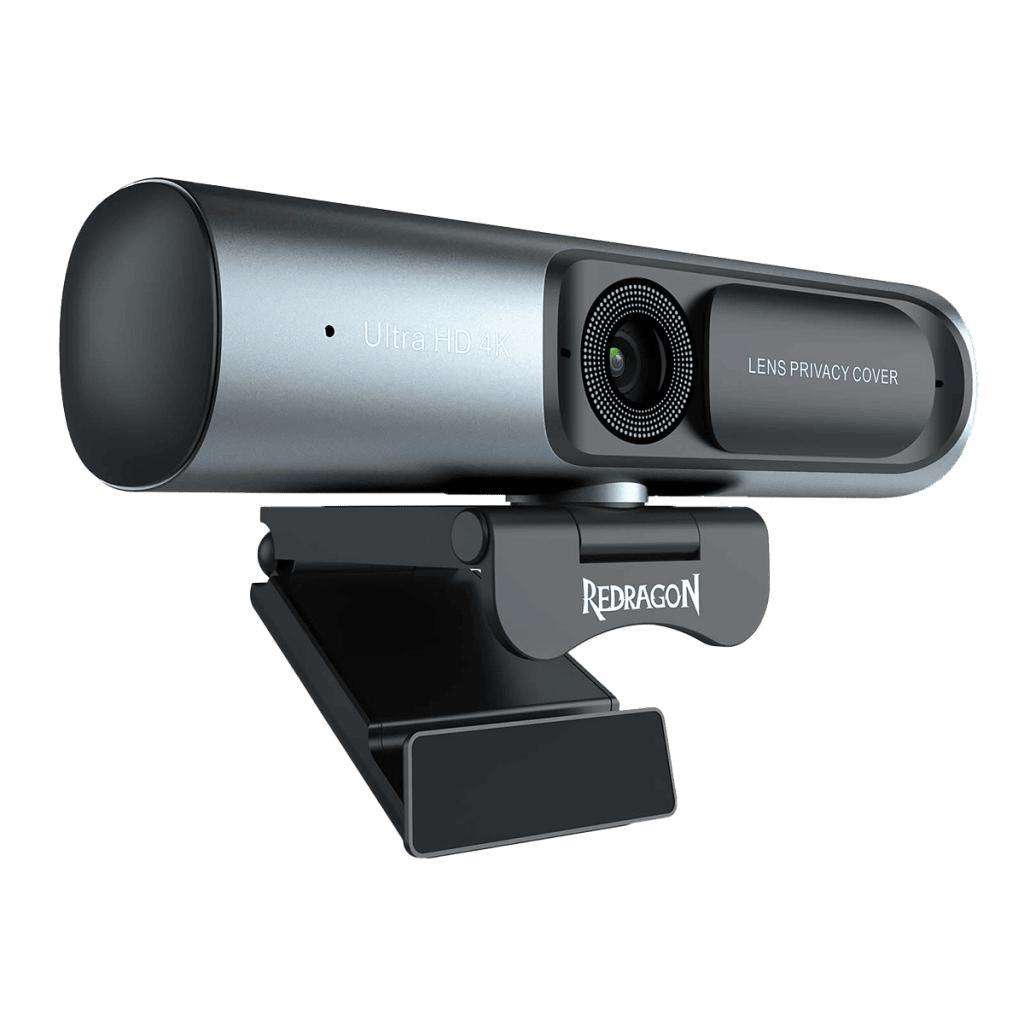 CAMARA WEB REDRAGON GW911 4K 3840X2160 ROTACION 360° NEGRA
