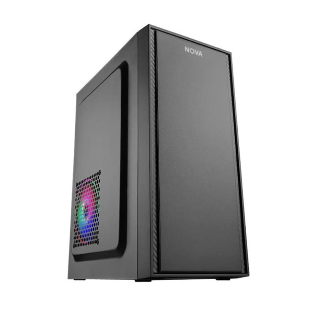 CM02Q1RA002C - CASE NOVA CM02Q1RA002C MINI TOWER SIN VENTILACIÓN INCLUIDA CON FUENTE DE PODER 600W PE600RNF013C NEGRO