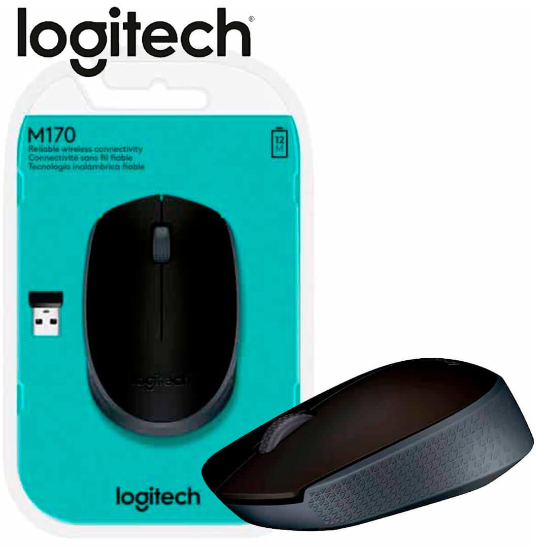 MOUSE LOGITECH M170 GRAY/BLACK 910-004940 WIRELESS 2.4 GHZ 