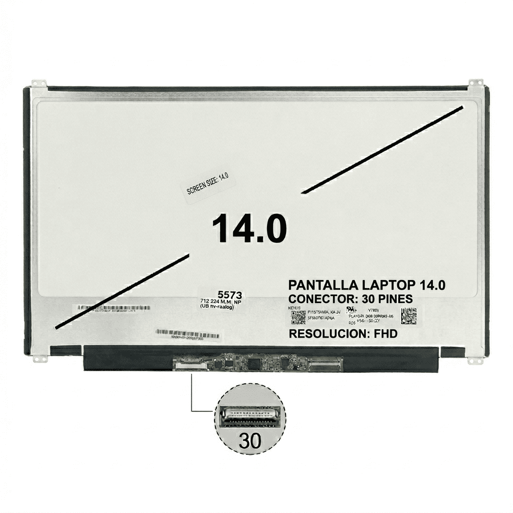 PANTALLA DE LAPTOP 14" 30 PINES FHD+ (1920X1200)