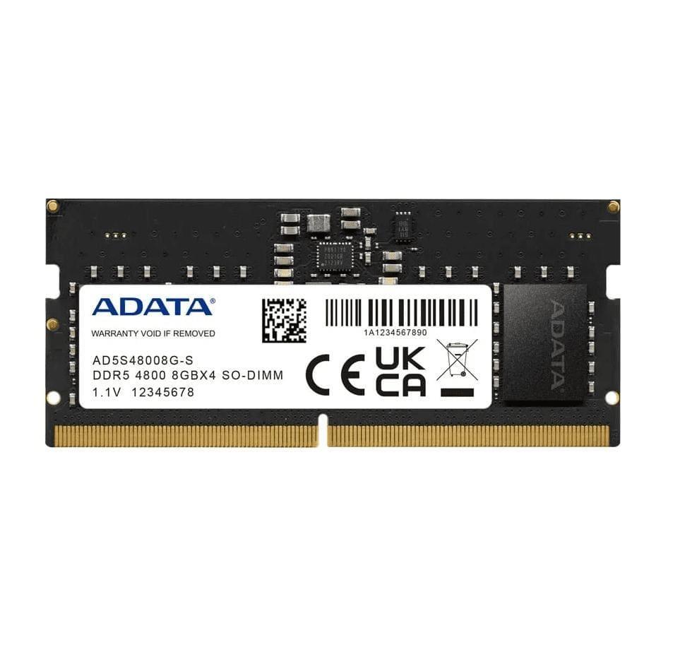RAM PARA LAPTOP 8GB ADATA AD5S56008G-S DDR5 5600MHZ CL46 1.1V NEGRO