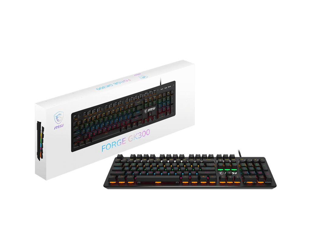 TECLADO MSI FORGE GK300 BLUE US - INGLES - S11-04US20P-HH9