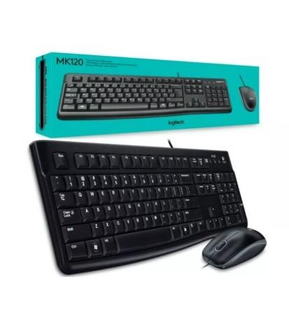 TECLADO Y MOUSE LOGITECH LOGITECH MK120 MEMBRANA ALÁMBRICO
 
